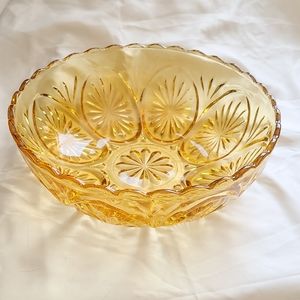 Vintage Amber Glass Dish